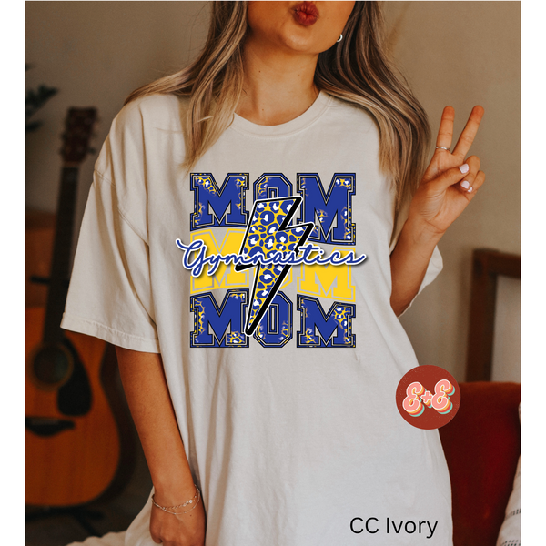 Gymnastics Mom Gold/Blue