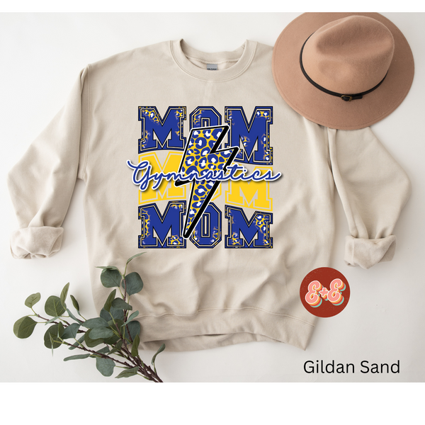 Gymnastics Mom Gold/Blue