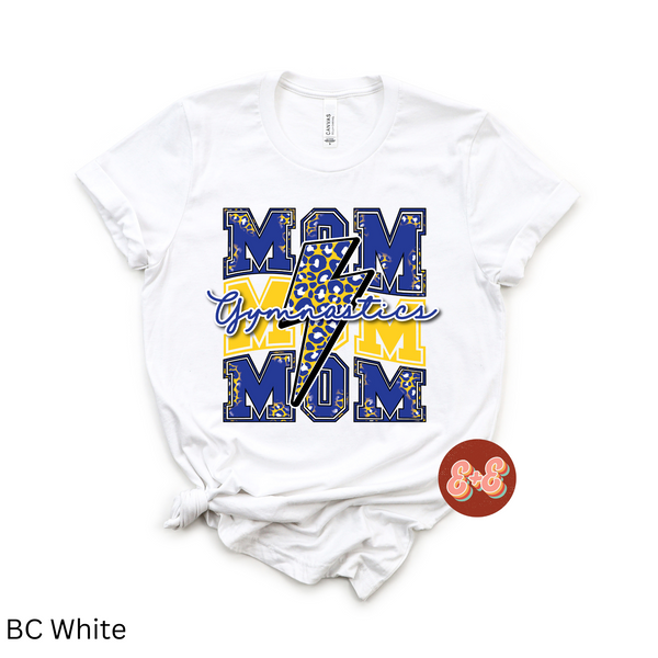 Gymnastics Mom Gold/Blue