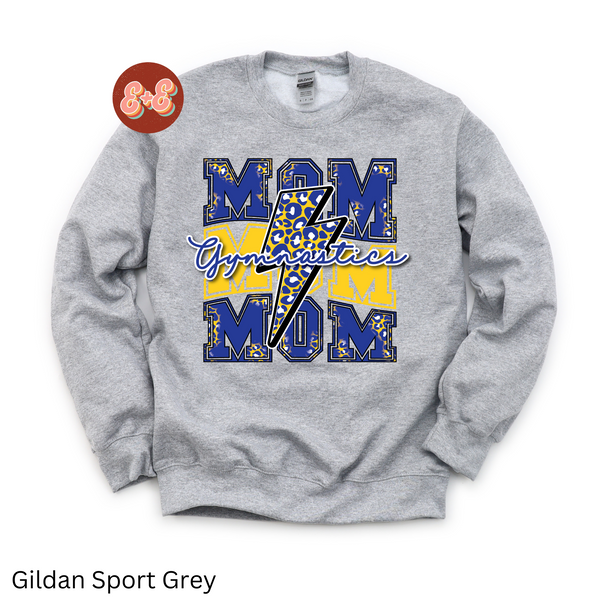 Gymnastics Mom Gold/Blue