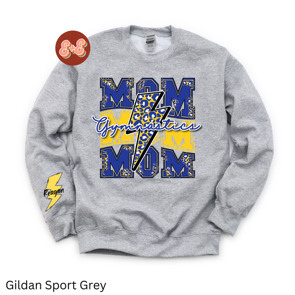 Gymnastics Mom Gold/Blue