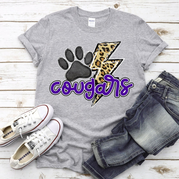 YOUTH Cougars Paw/Bolt