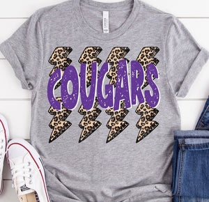 YOUTH Cougars Leopard Bolt Multi