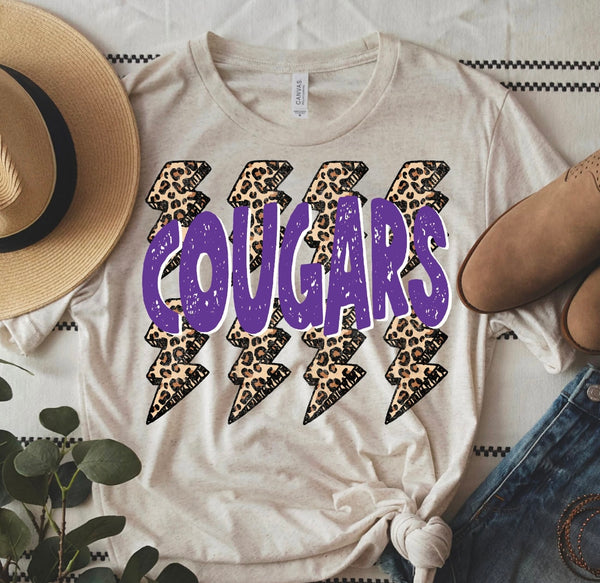 YOUTH Cougars Leopard Bolt Multi