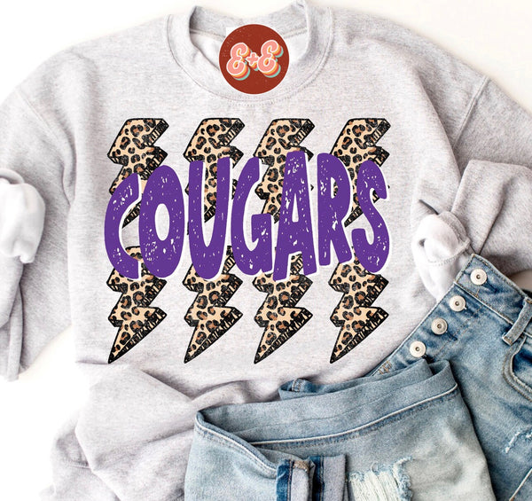 YOUTH Cougars Leopard Bolt Multi