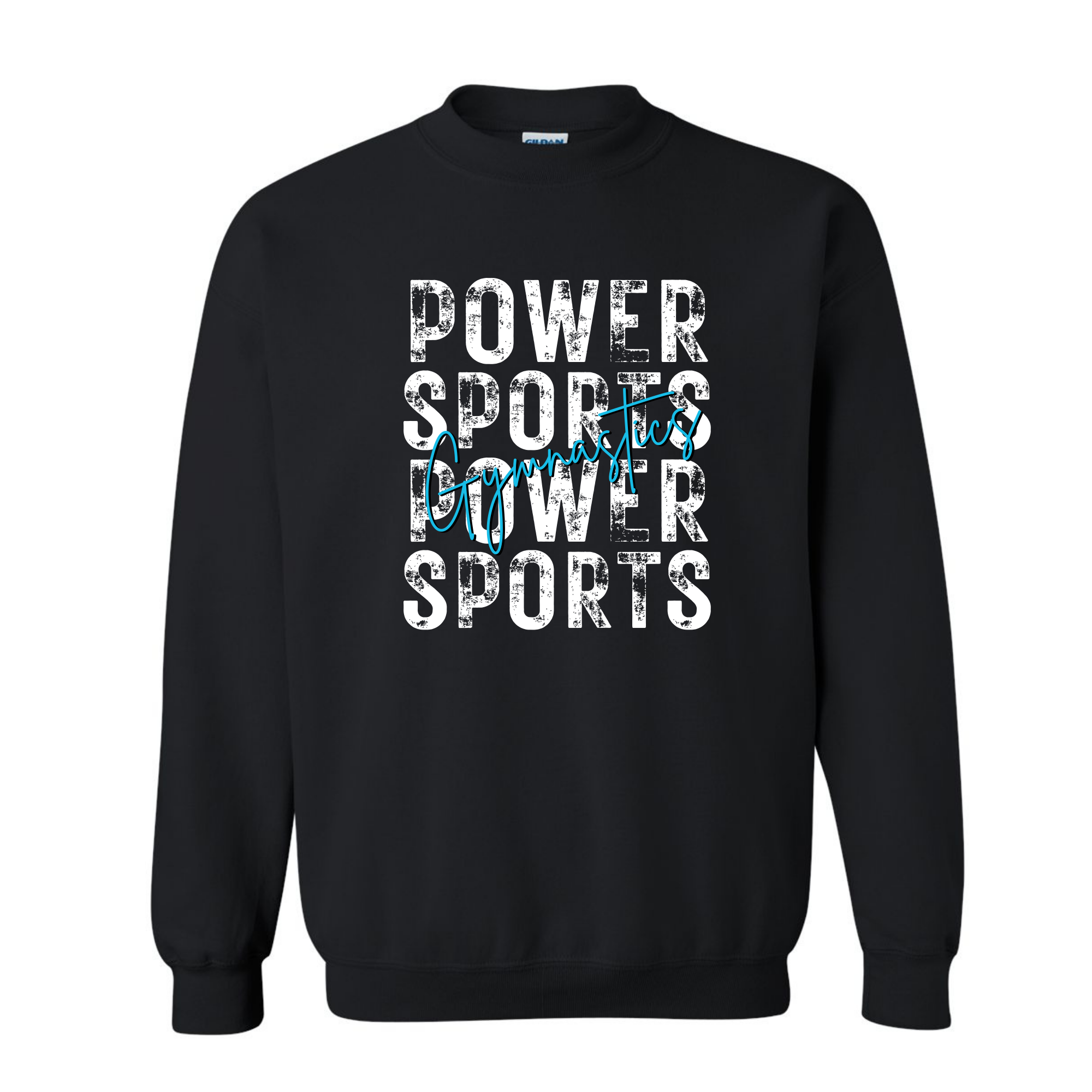 Powersports White Repeat Gymnastics - Sweatshirt