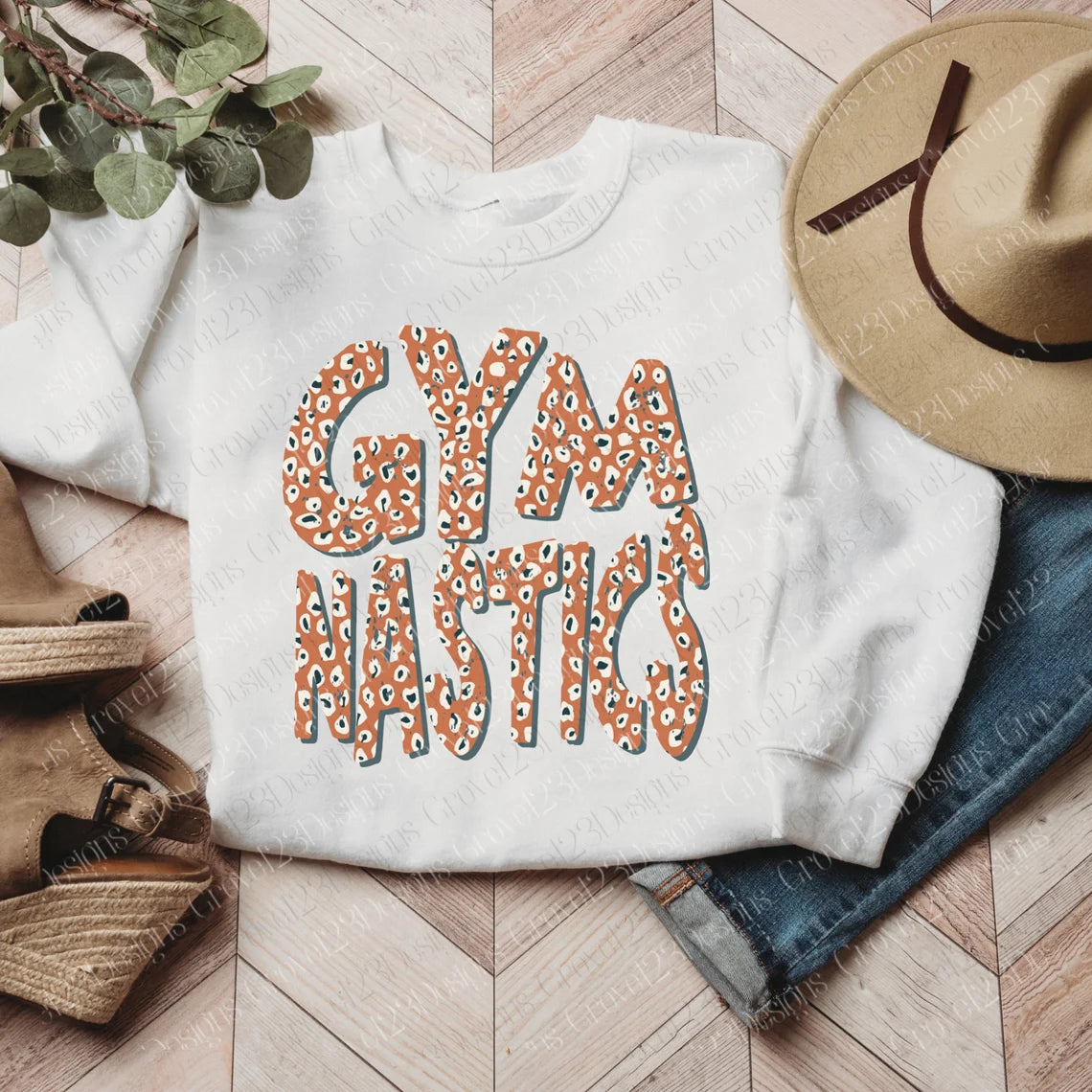 YOUTH Gymnastics Floral  - Sweatshirt