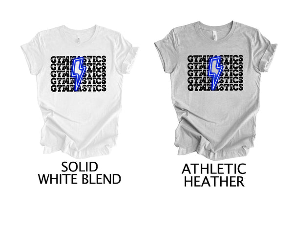 TODDLER/YOUTH Gymnastics Repeat - Neon Blue Bolt