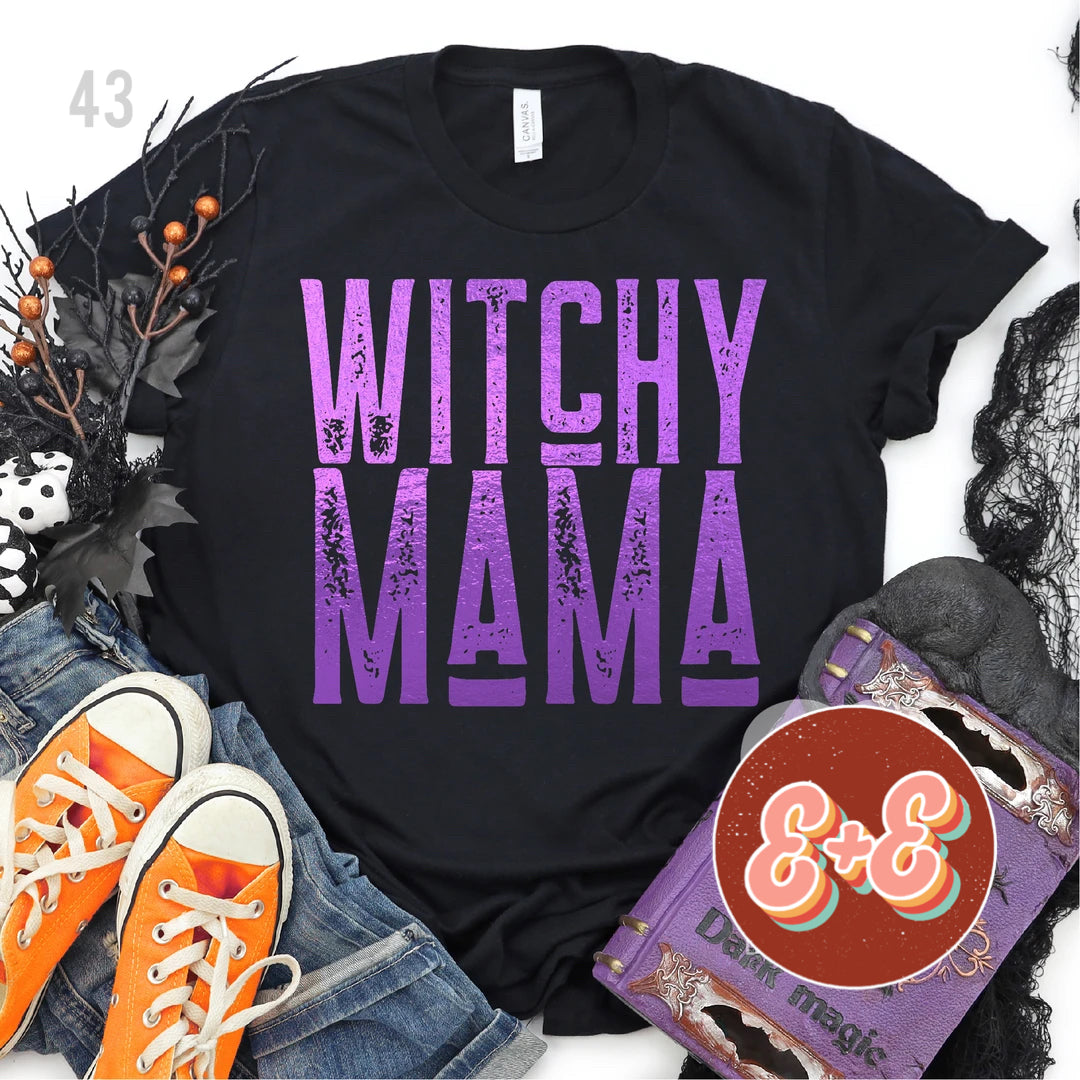 Witchy Mama 🧹 - Metallic Purple