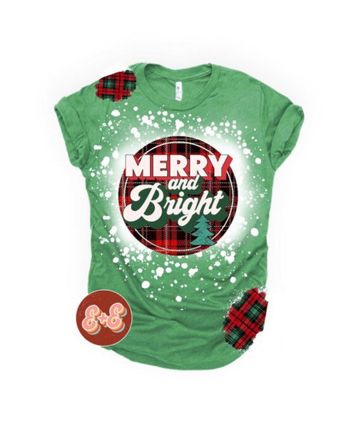 Merry and Bright Plaid Bleached