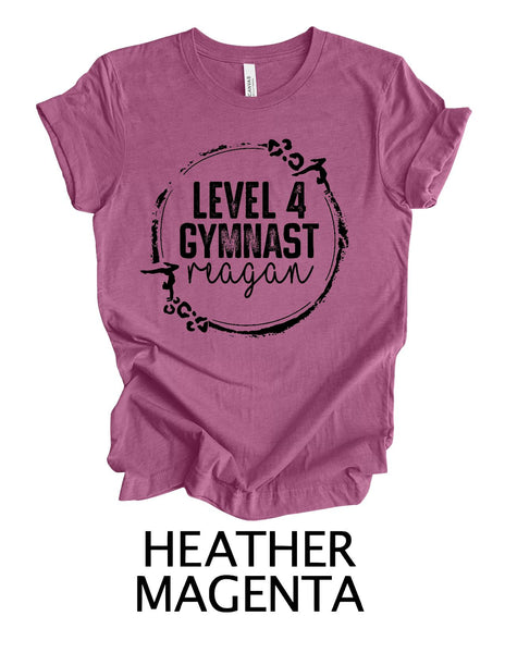 TODDLER/YOUTH Custom Gymnast Level Circle