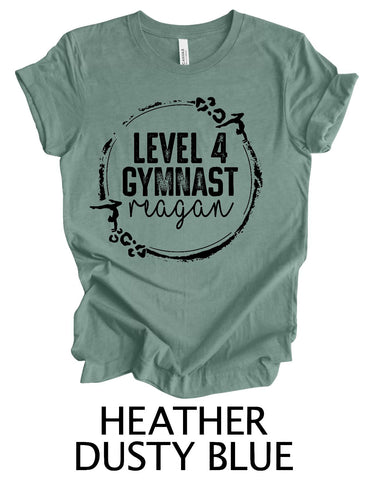 TODDLER/YOUTH Custom Gymnast Level Circle