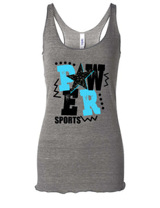 Power Star Stacked - Racerback Tank