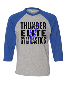 Thunder Elite Gymnastics - Neon Blue Bolt - Raglan