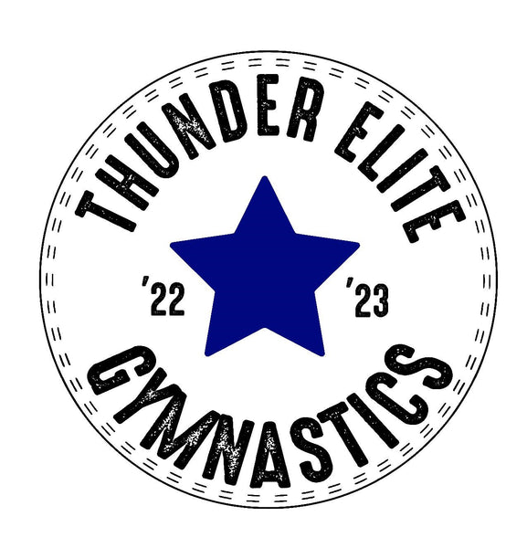 TODDLER/YOUTH Thunder Elite Gymnastics Converse Inspired Logo