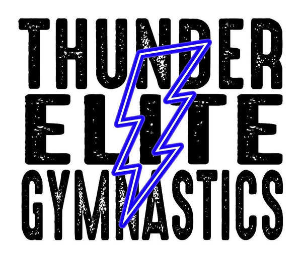 YOUTH Thunder Elite Gymnastics - Neon Blue Bolt - Tie Dye