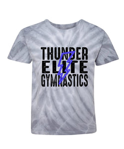 YOUTH Thunder Elite Gymnastics - Neon Blue Bolt - Tie Dye