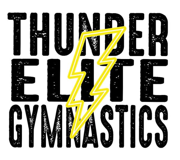 YOUTH Thunder Elite Gymnastics - Neon Yellow Bolt - Tie Dye