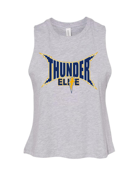 Thunder Elite Blue Logo Cropped Tank