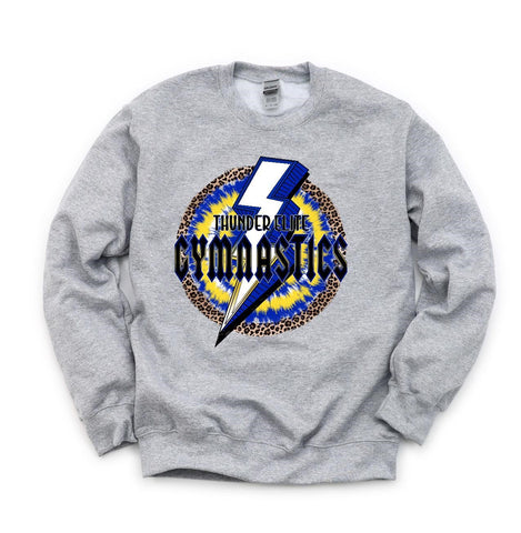 Thunder Elite Gymnastics - Tie-Dye Bolt - Sweatshirt